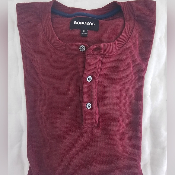 Bonobos Waffle Henley - Picture 2 of 5